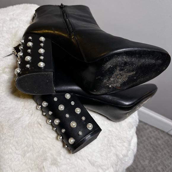 Ivanka Trump pearl studded leather bootie - Picture 8 of 11